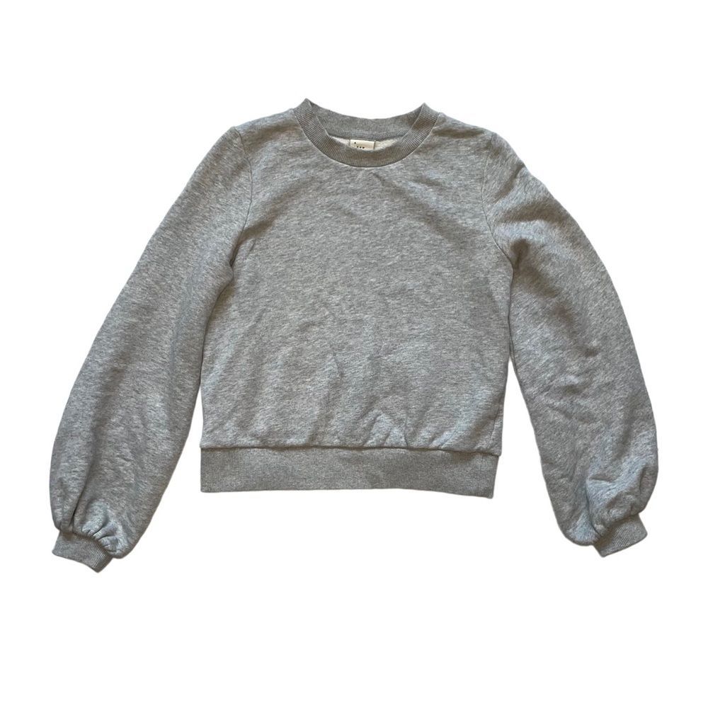 A new day Womens XS gray puff sleeve pullover sweater